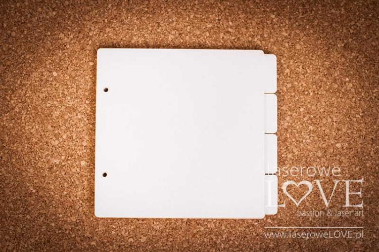 Laserowe Love Album Divider 20x20 cm Horizontal