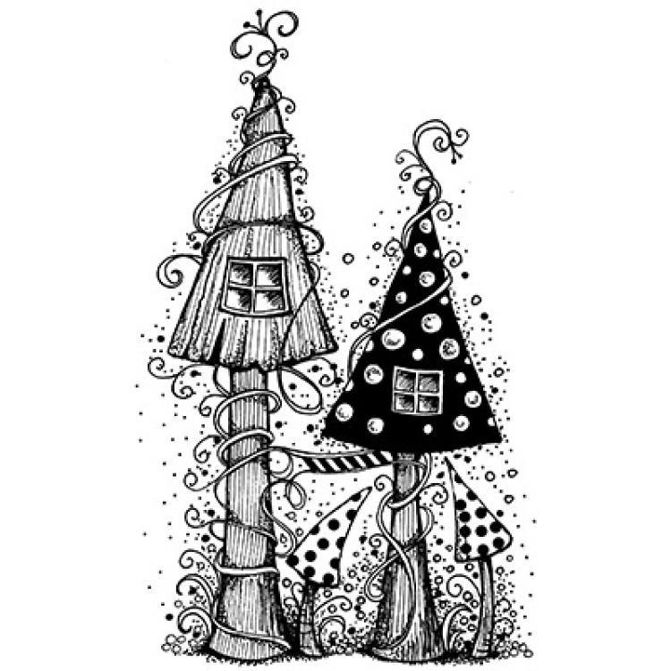 LAV030 Lavinia Stamp Fairy House