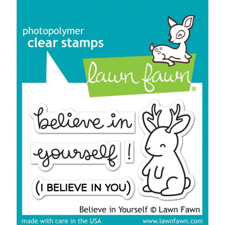 Lawn Fawn Clear Stamp Believe In Yourself