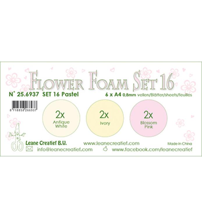 Leane Creatief Flower Foam Pastel Set 16