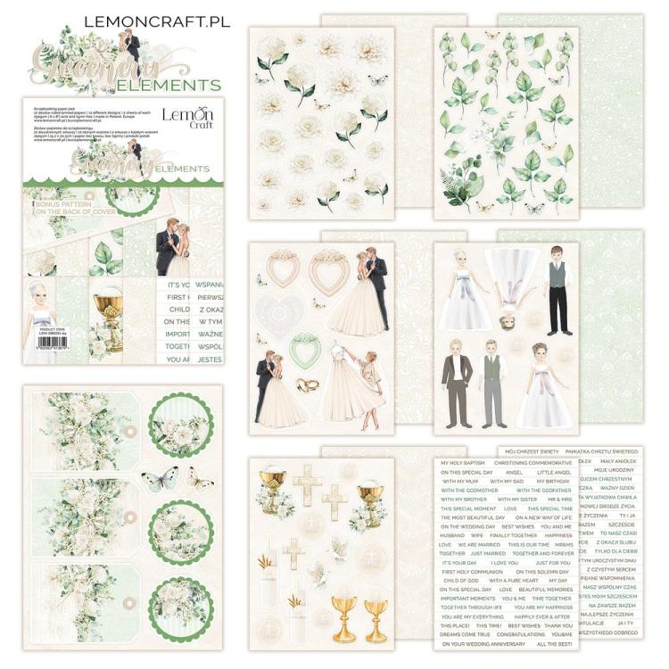 Lemon Craft 6x8 Pad Elements Greenery