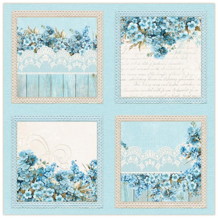 Lemon Craft Dear Diary Forget me not 8x8 Paper Pad