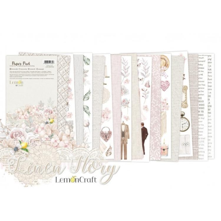 Lemon Craft 6x12 Pad Elements for Fussy Cutting Linen Story