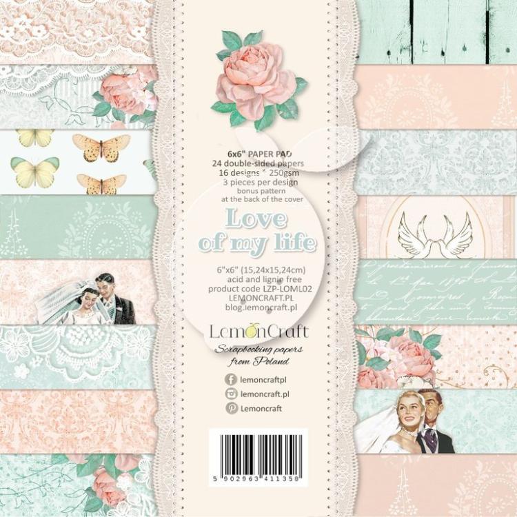 Lemon Craft 6x6 Paper Pad Love of my Life #LOML02
