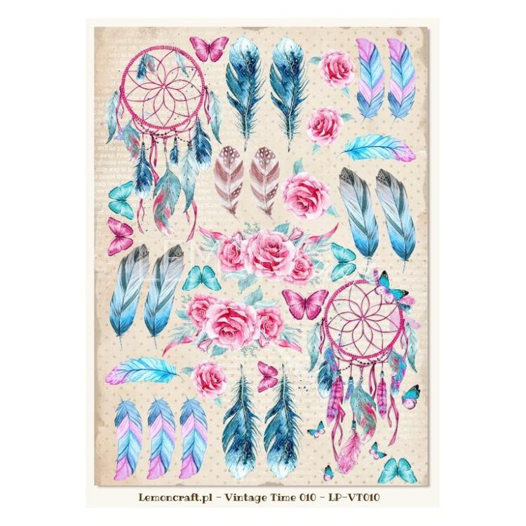 Lemon Craft A4 Bogen Vintage Time #010