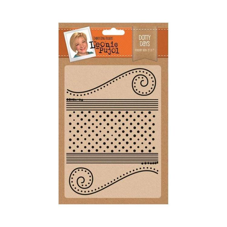 SALE Leonie Pujol Embossing Folder Dotty Days