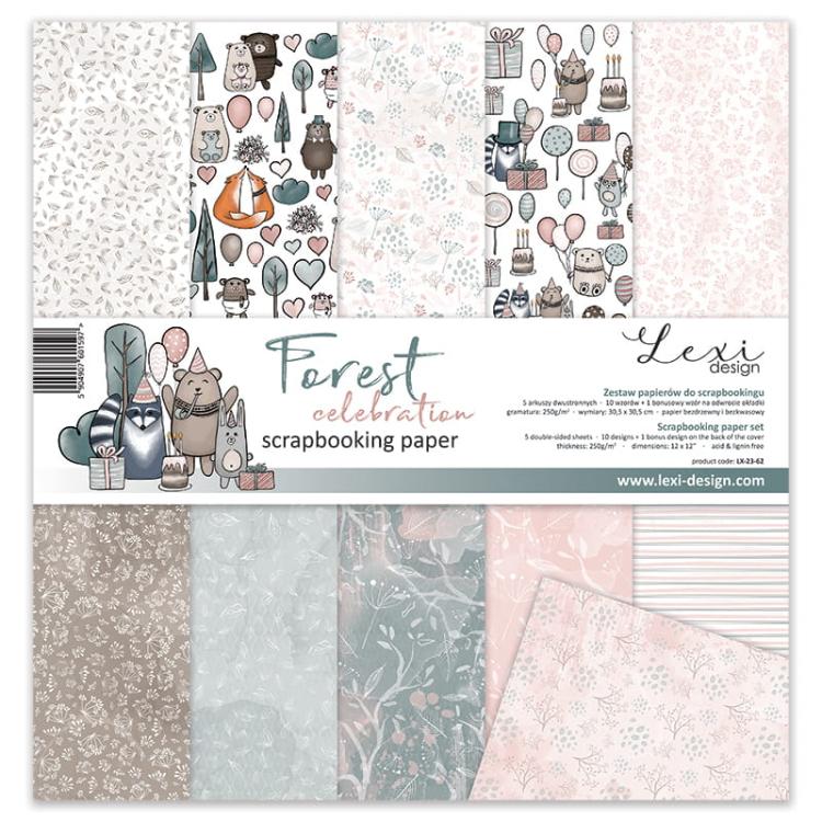 Lexi Design 12x12 Paper Pad Forest Celebration