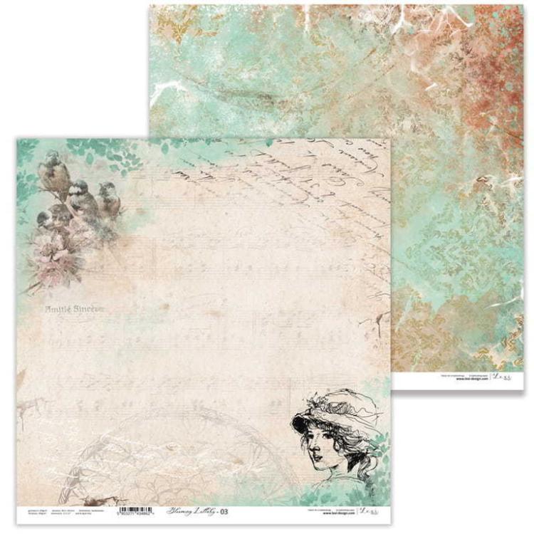 Lexi Design 12x12 Paper Pad Blooming Lullaby
