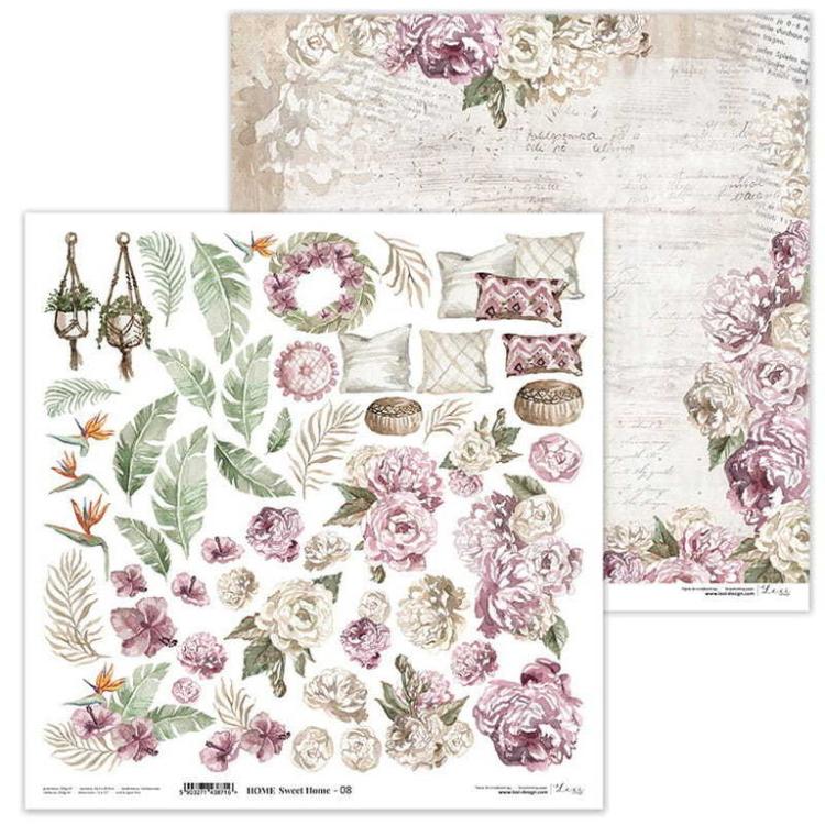 Lexi Design 12x12 Paper Pad Home Sweet Home