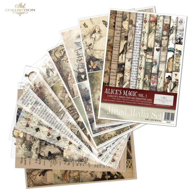 MS049 ITD Collection Alice's Magic A4 Mixed Media Set vol. I