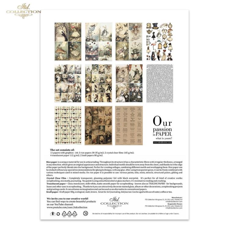 MS049 ITD Collection Alice's Magic A4 Mixed Media Set vol. I