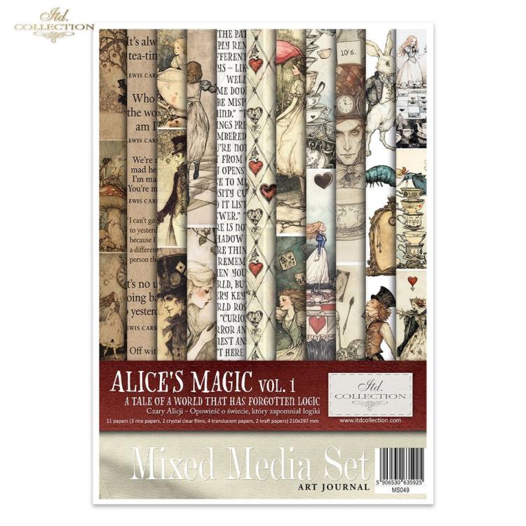 MS049 ITD Collection Alice's Magic A4 Mixed Media Set vol. I