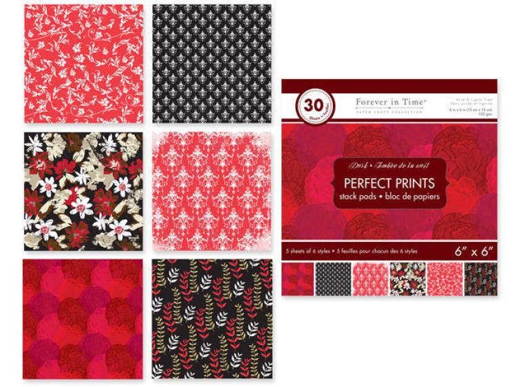 Woodware 6x6 inch Paper Pad Dusk Perfect Prints