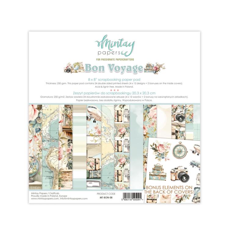 Mintay Papers Bon Voyage 8x8 Paper Pad