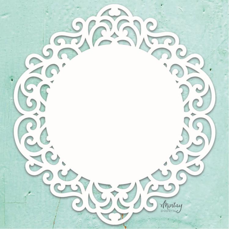 SALE Mintay Chippies Decor Fancy Circle #D3