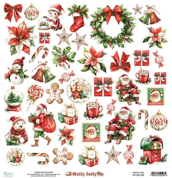 Mintay Papers Holly Jolly 12x12 Paper Pad