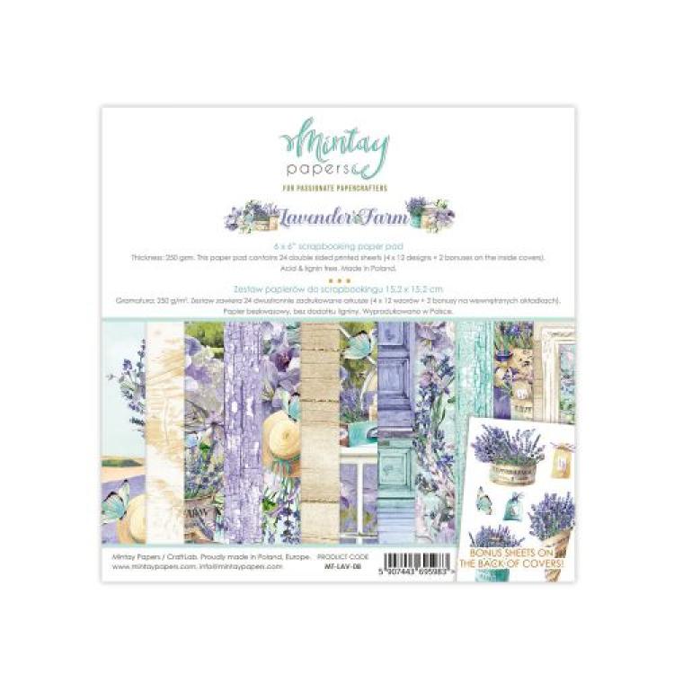 Mintay 6x6 Paper Pad Lavender Farm