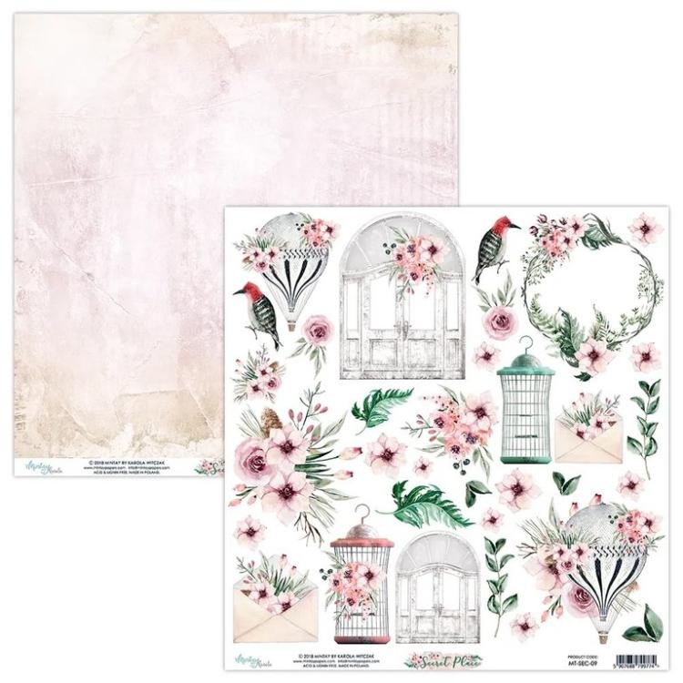 SET Mintay 12x12 Paper Sheet Secret Place Elements #09