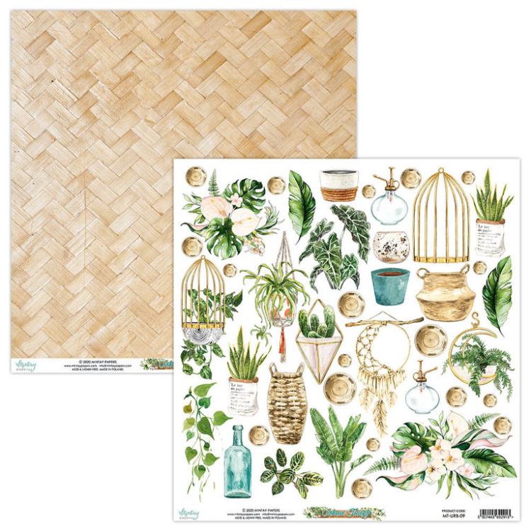 SET Mintay 12x12 Paper Sheet Urban Jungle Elements #09_eingestellt