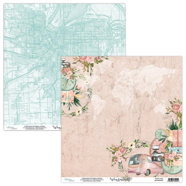 Mintay 12x12 Paper Pad Wanderlust #WAN07