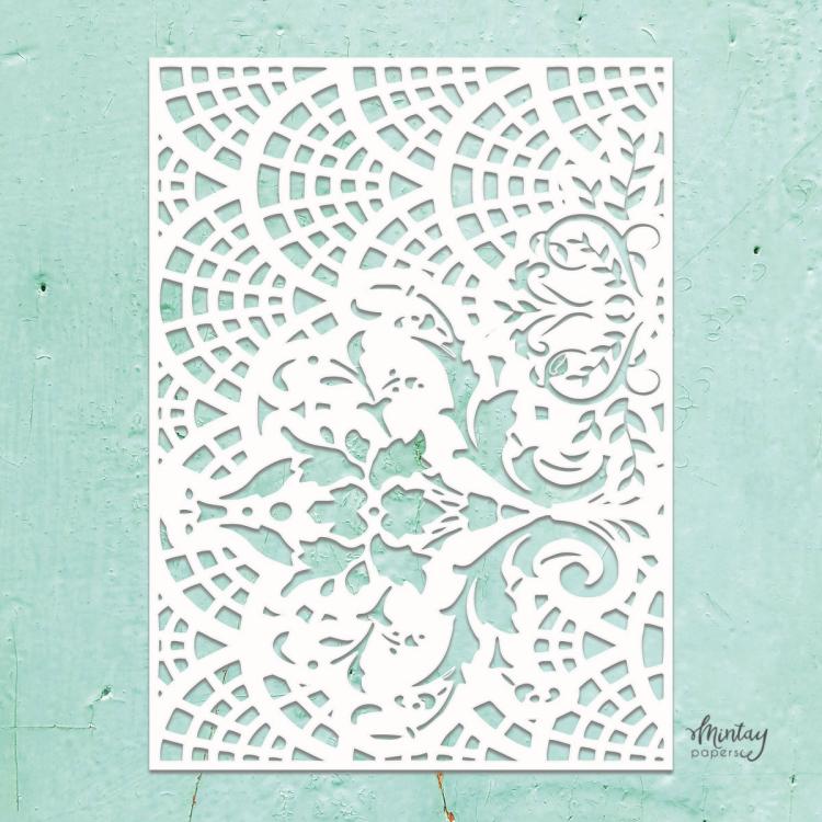 Mintay Kreativa 6x8 Stencil Lacey