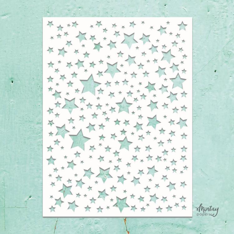 Mintay Kreativa 6x8 Stencil Stars #05