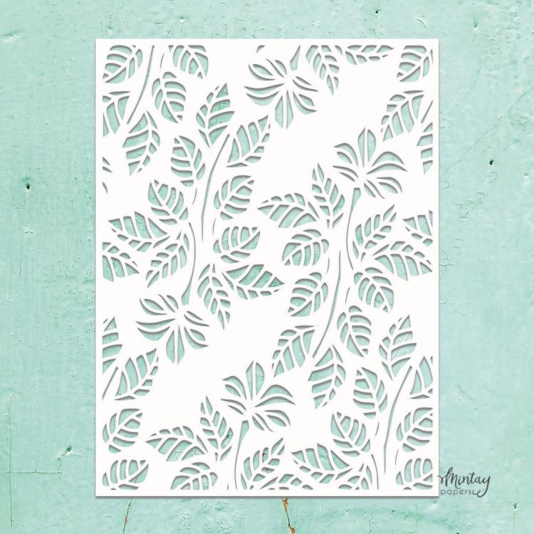 #14 Mintay Kreativa 6x8 Stencil Leaves