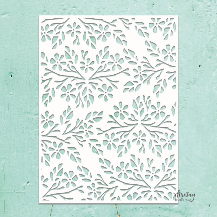 #15 Mintay Kreativa 6x8 Stencil Flowers 2