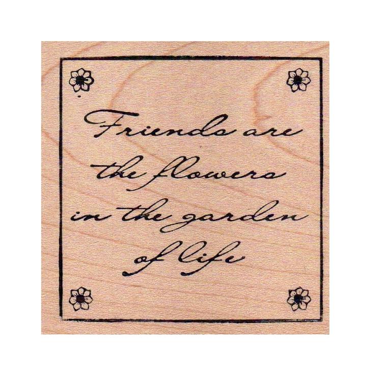 Magenta Wood Stamp Garden of Life