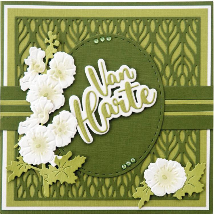 Marianne Design Craftables Die Background Leaves CR1622