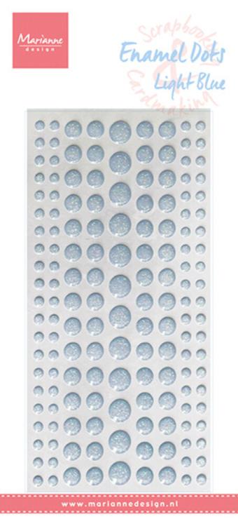 Marianne Design Enamel Dots Light Blue Glitter PL4526