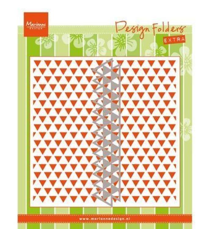 Marianne D Embossing folder Die Triangles