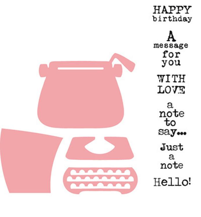 Marianne Design - Eline's typewriter