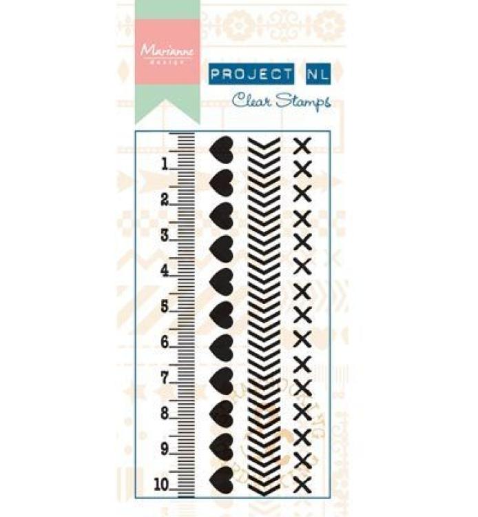 Marianne Design Clear Stamp Hearts (Herzen) #PL1503
