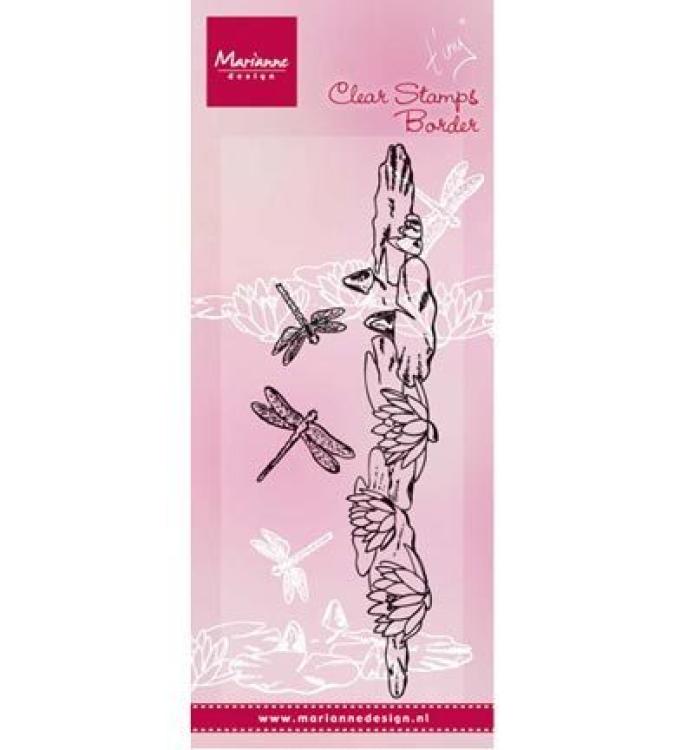 Marianne Design Clear Stamp Tiny's Border Wasserlilie