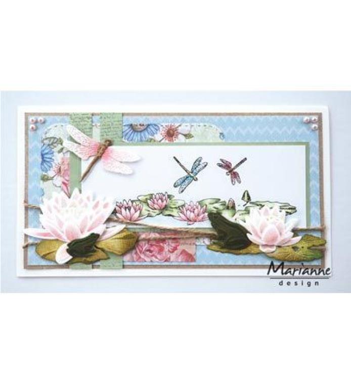 Marianne Design Clear Stamp Tiny's Border Wasserlilie