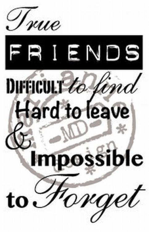 Marianne Design Clear Stamp True Friends #CS0900