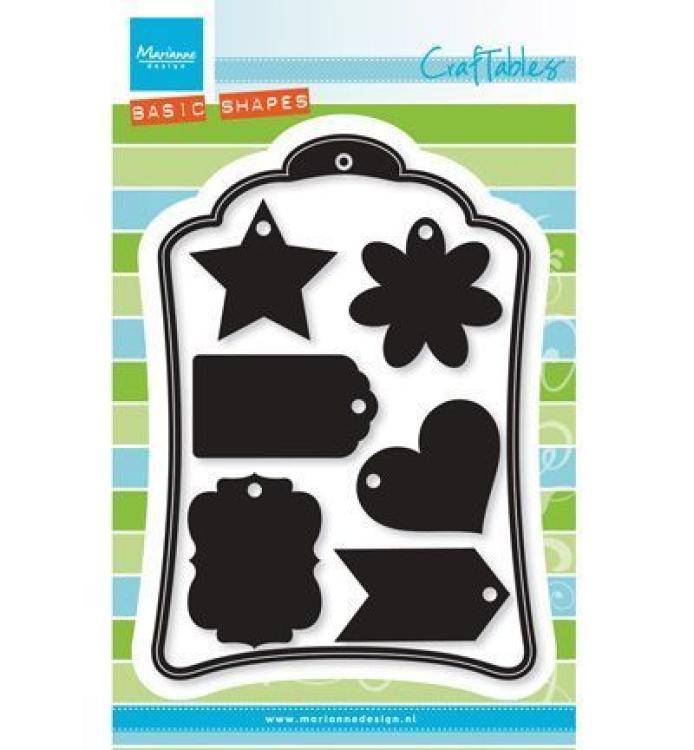 Marianne Design Craftables Stanzschablone Label XL & Labels XS