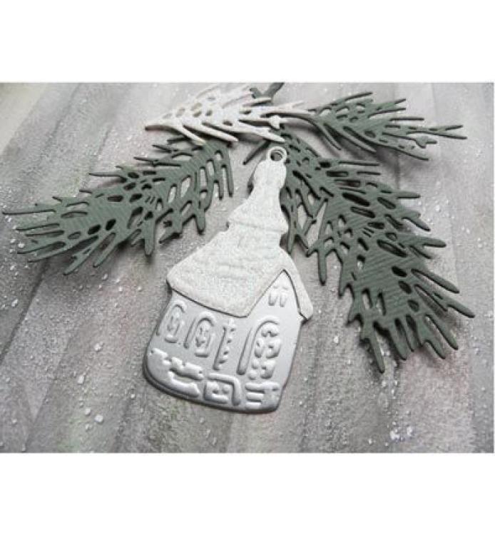 Marianne Design Craftables Tiny's Ornaments Church & Owl