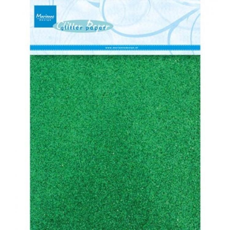 Marianne Design Glitter Papier Grün CA3124