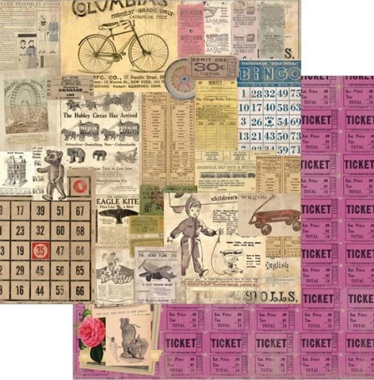 Marion Smith Paper Sheet 12x12 Never Grow Up In The Garden