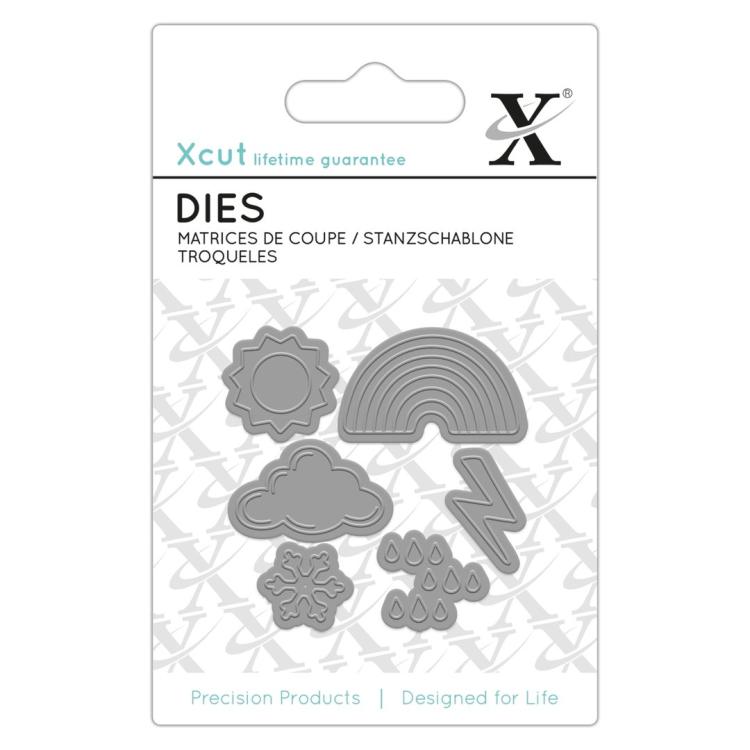 XCut Mini Die 6pcs Weather Icons (Wetter Ikonen)