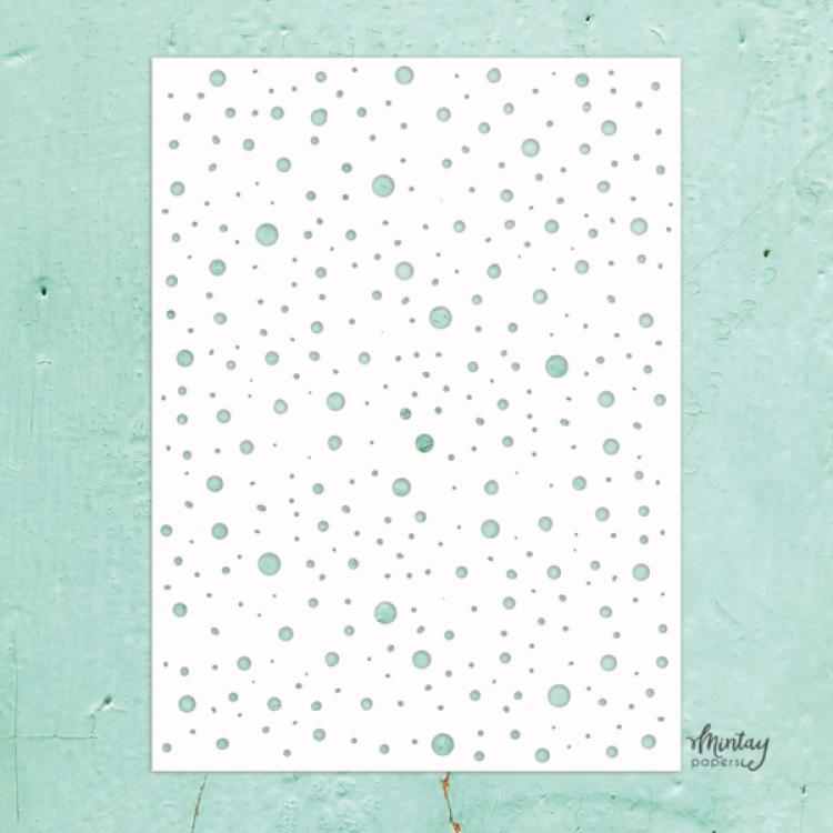 Mintay Kreativa 6x8 Stencil Dots