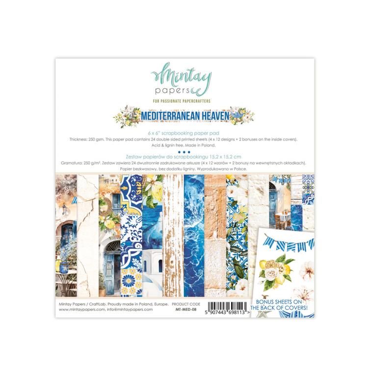 Mintay Papers 6x6 Paper Pad Mediterranean Heaven