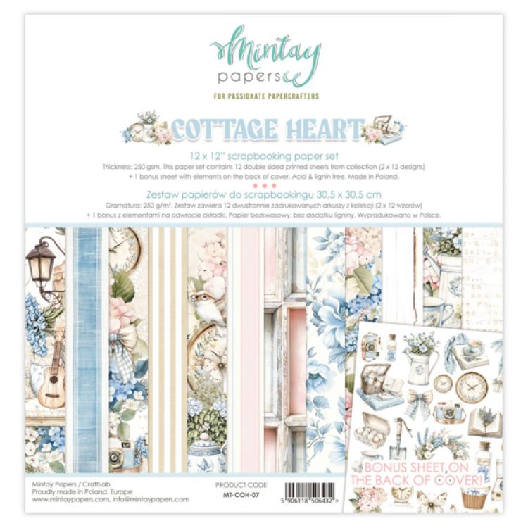 Mintay Papers Cottage Heart 12x12 Paper Pad