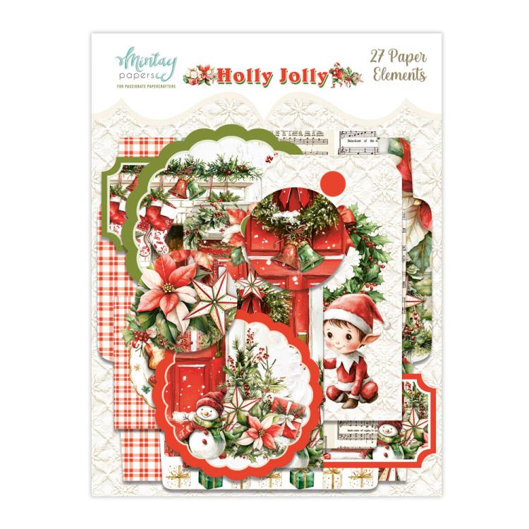 Mintay Papers Holly Jolly Paper Elements