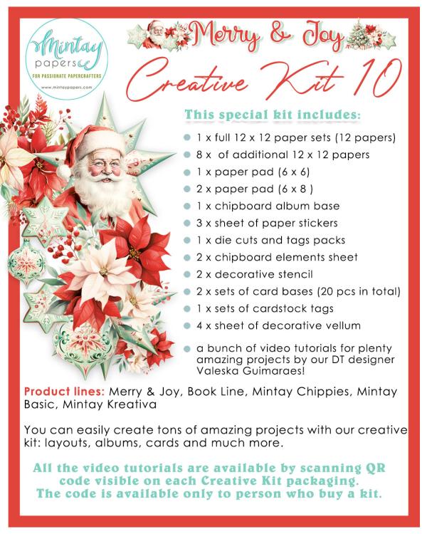 Mintay Papers Merry Joy Scrapbooking Creative KIT