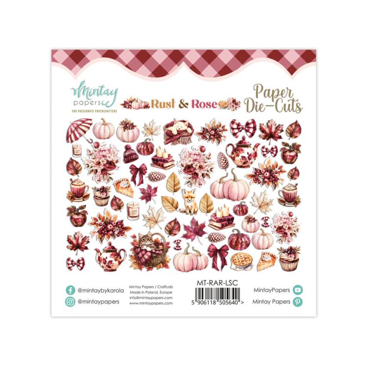 Mintay Papers Rust & Rose Die-Cuts
