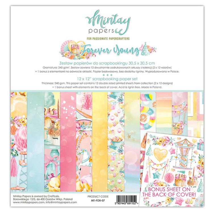 Mintay 12x12 Paper Pad Forever Young #FOR07