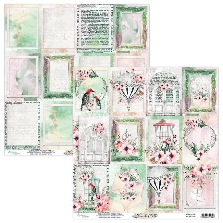 SET Mintay 12x12 Paper Sheet Secret Place Cards #06